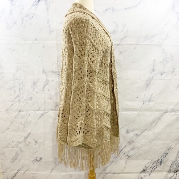 Retro Threads Wide Knit Open Cardigan Sweater - Picture 3 of 9